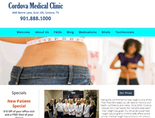 Tablet Screenshot of cordovamedical.com